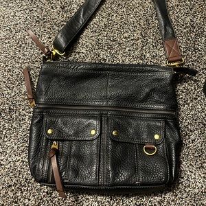 Fossil Leather Handbag Black